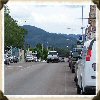 Downtown Columbia Falls from Nucleus Ave., again, looking north.
